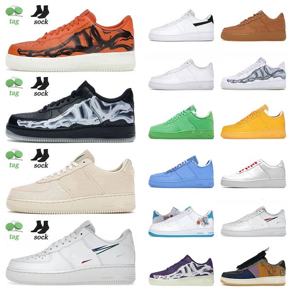 

original og skate low running shoes for men women skeleton orange black paisley wheat wheat mca university blue hare space jam skateboarding