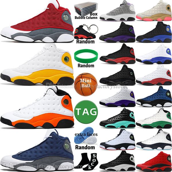 

brave blue red flint bred hyper royal 13 13s mens basketball shoes del sol court purple black cat cap and gown chicago men sports women snea