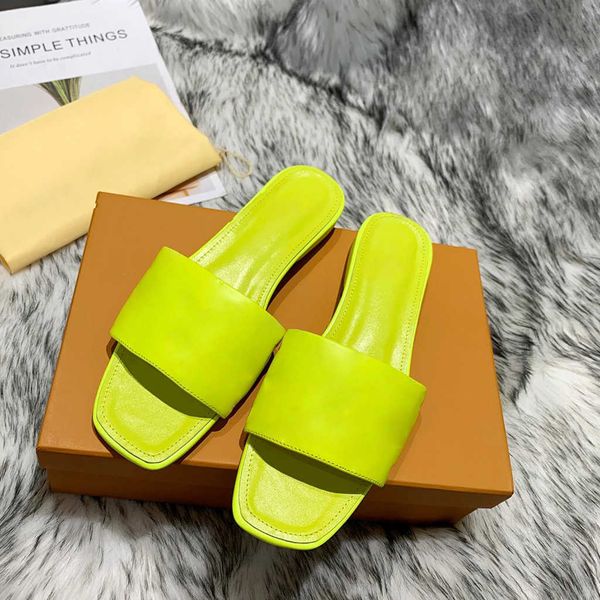 

sport market 21ss revival flat mules slipper men women slides sandals designer shoes black pink orange blue waterfront white leather
