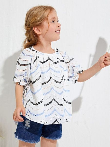 

toddler girls wave striped schiffy she, White;black