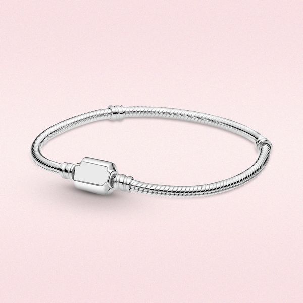 

925 bracelet silver bangle star 3mm snake bone bracelet for women fashion jewelry bracelet, Black