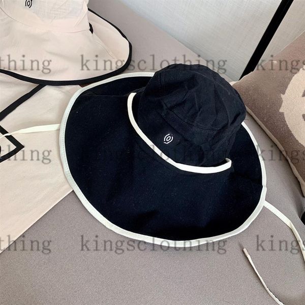 

wide brim hats women cap designer hat for womens brand designers new brimmed straw hat 2022 summer sun protection fisherman's241o, Blue;gray