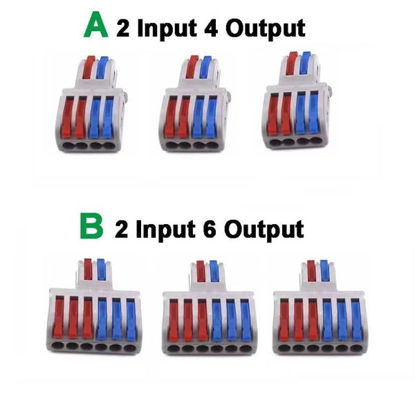 Outros acessórios de iluminação 10pcs spl-42/62 mini conector de fio rápido de fiação universal cabo push-in condutor terminal bloco diy você outros