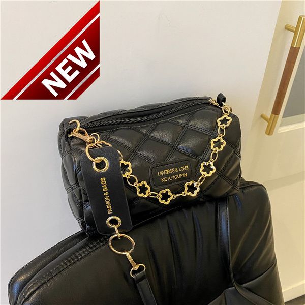 

trendy wholesale embroidered thread women's shoulder fashion chain ladies bags