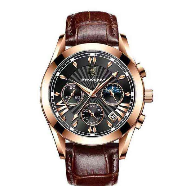 

wristwatches men watch luxury brand sport watches mens fashion full steel quartz wristwatch date male clock relogio masculino 220418, Slivery;brown