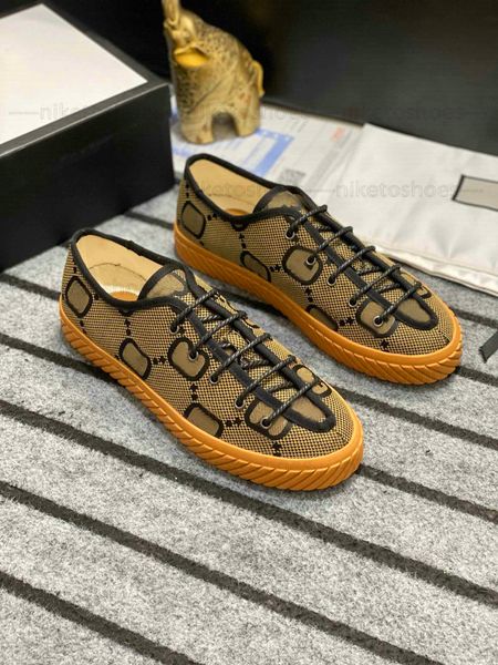 

luxury mens skateboard shoes monograms canvas flats running trainers black brown green designers fashion rubber sole lace-up sports snea