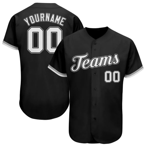 

custom black white-gray 798797 authentic baseball jersey, Blue;black