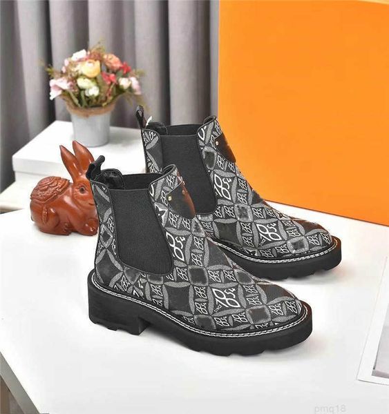 

luxury designer beaubourg since 1854 ankle boot fashion woman heel bootie line ranger black boots with original box