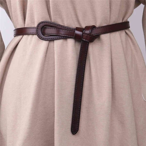 

belts belt women's versatile fashion sweater with skirt shirt fine coat leather decorative black wsar, Black;brown