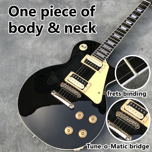 

2022 new style electric guitar, ebony fingerboard and frets binding, tune-o-matic bridge same of the pictures