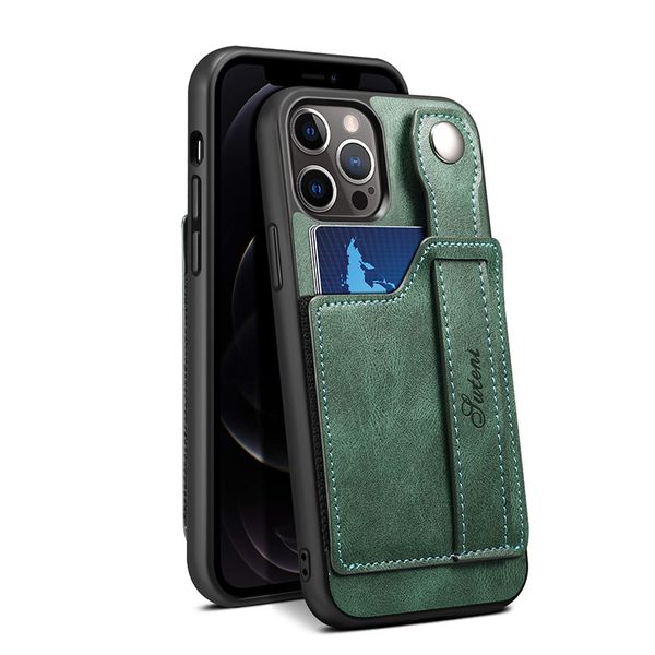 Casos de telefone de couro da moda para maçã 13 capa para iPhone móvel Samsung M33 S22 Inserção de inserção de carteira Bolsa de cartão duplo Xiaomi 11