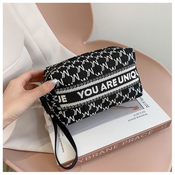 

fog new alphabet large capacity washing storage portable cosmetic purses outlet online, Red;black