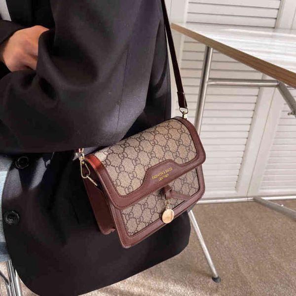 

design luxury fashion bags autumn saddle foreign style miss sister texture single diagonal cross