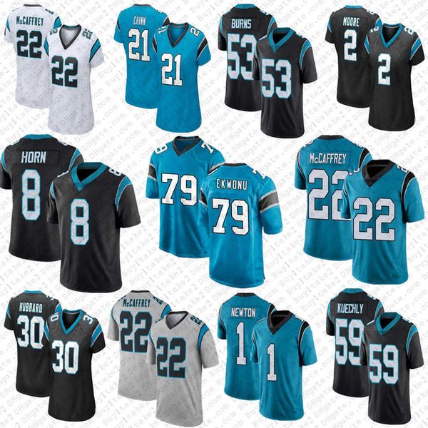 

matt corral 79 ickey ekwonu 22 christian mccaffrey tennessee''titans''football jerseys 1 cam newton 2 dj moore jaycee&#0, Black