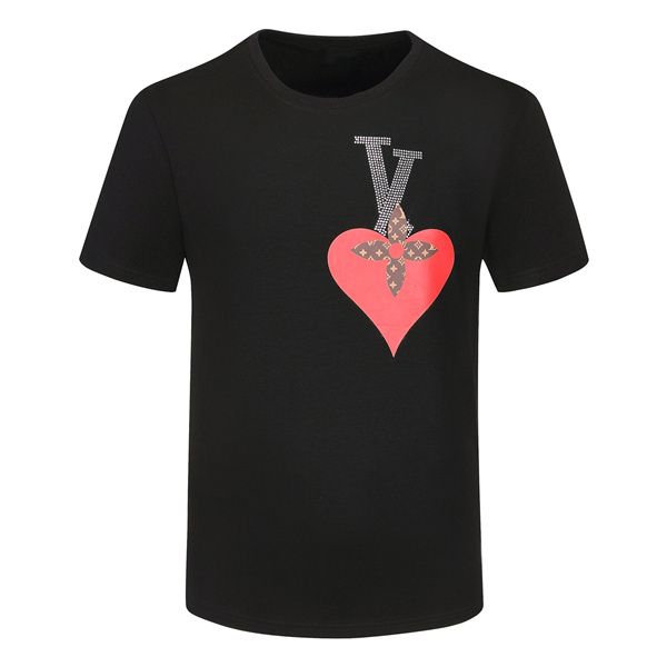 

21ss designer tide t shirts chest letter laminated print short sleeve high street loose oversize casual t-shirt 100% pure cotton for men an, White;black