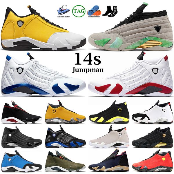 

men basketball shoes 14s jumpman 14 ginger candy cane winterized gym red blue desert sand defining moments last smens sports sneakers