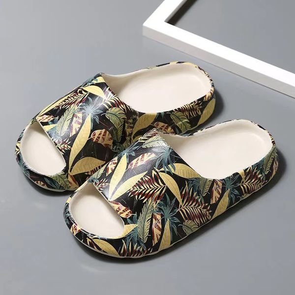 

men slide summer beach slippers foam runner ream clay moon grey mineral blue triple black white ochre earth brown women outdoor35-47 wholesa