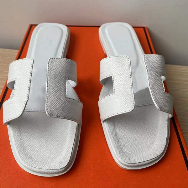 

designer sandals luxury oran slippers brand slides genuine leather flip flops women shoes sneakers trainer boots with box dustbag by bagshoe, Black