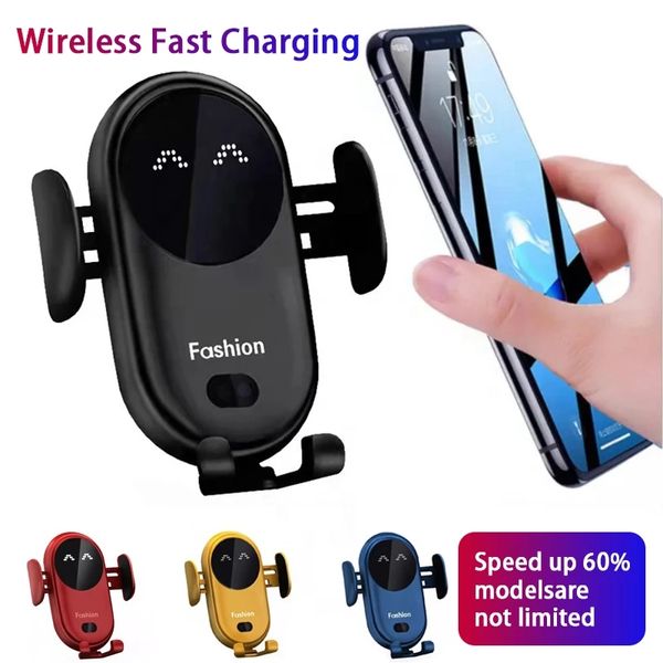 Carregador sem fio de telefone celular 30W para iPhone 13 12 11 xr x 8 Samsung S20 S10 Xiaomi qi Charging Fast Charging Sensor Infravermelho Phone Stand Stand