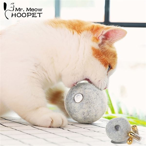 Hoopet Haustier Katze Spielzeug Ball Natürliche Katzenminze Leckerli Grün Ball Jagd Spielzeug Gesunde Sichere Essbare Behandlung Für Kleine Katze Kätzchen liefert T200720