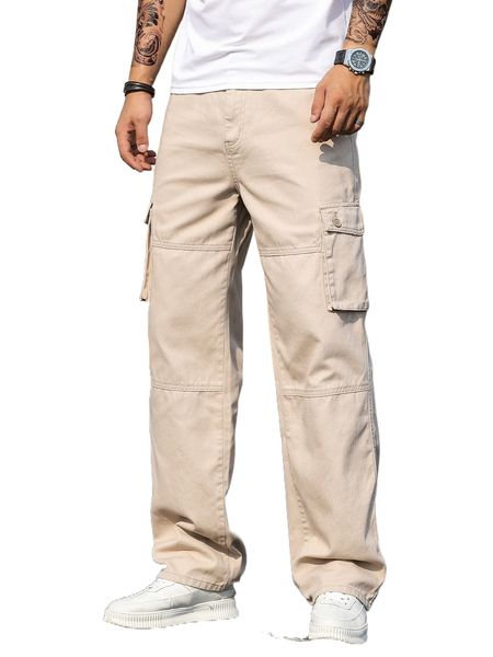 

men flap pocket cargo jeans w0ij#, Blue