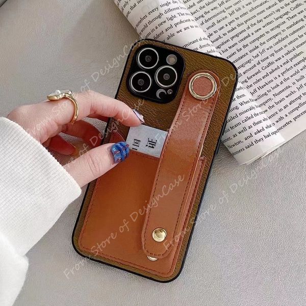

designer phone cases brown flower leather card wallet strap kickstand for iphone 14 13 12 11 pro max 14promax 14pro 14max 13pro 12pro 11pro