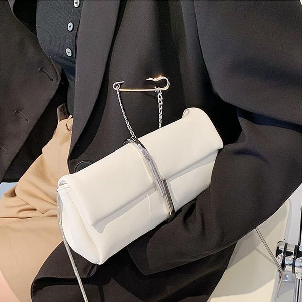

evening bags women's bag 2022 trend fashion small square bag, metal frame clutch single shoulder messenger