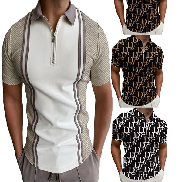 

men's polos summer shirt brand clothing cotton short sleeve business casual letter designer homme camisa breathable, White;black