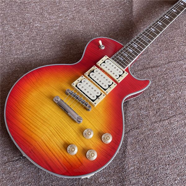 

new arrival custom poker electric guitar with 3 pickups and chrome hardware , rosewood fingerboard , guitarra