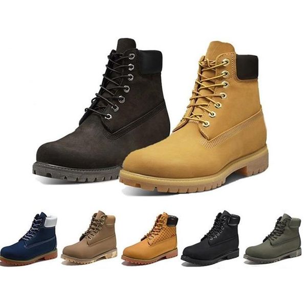 

designer boots martin boots rubber platform shoes luxury waterproof booties chestnut camouflage leather winter hiking boot fashion, Black