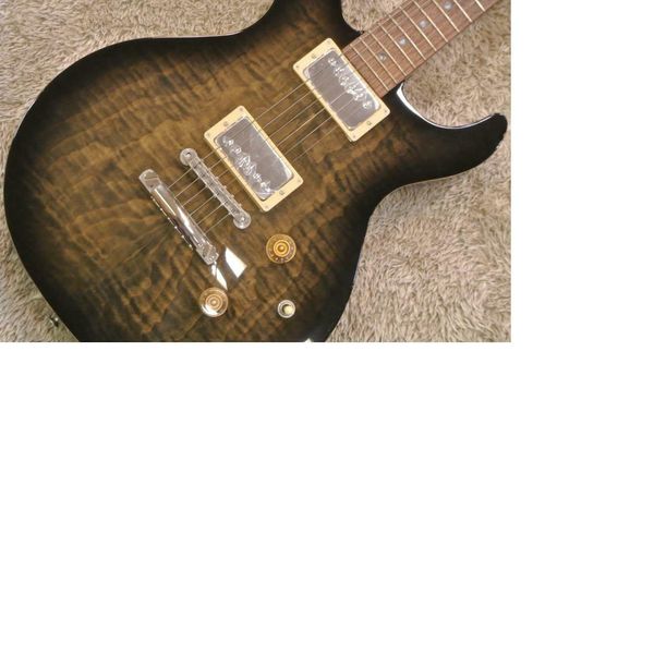 

wisdom guitars dc5 moon black electric guitar
