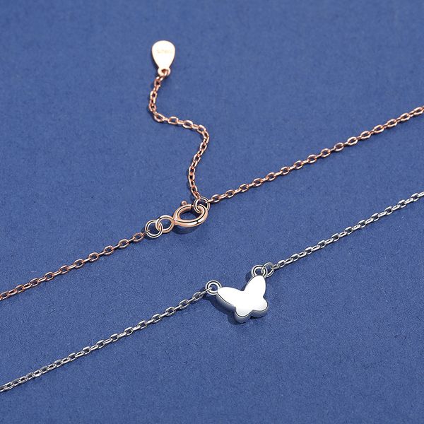 

s925 sterling silver necklace women's korean version simple design shell jewelry