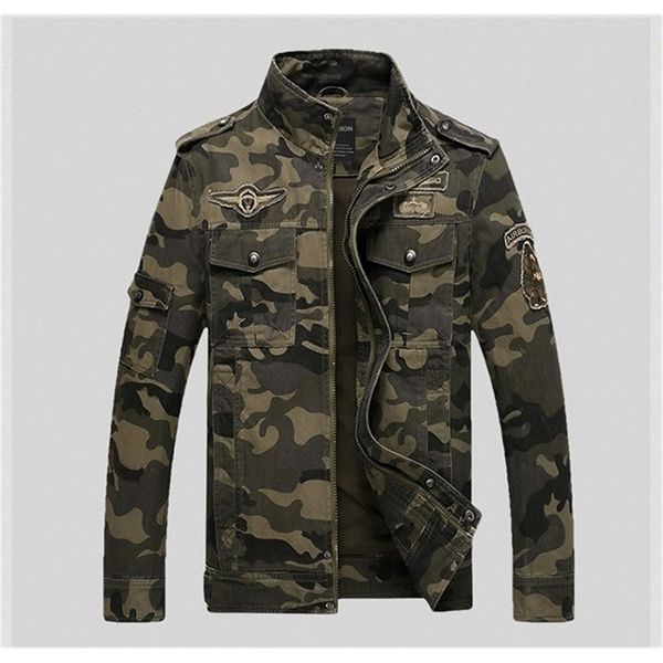 

spring style camouflage coat military uniform jacket mens jacket luxury men outerwear & coats denim slim army jacket for men lj201013, Black;brown