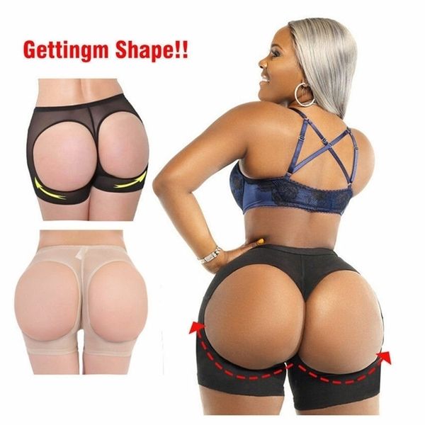 Sexy Women Butt Lifter Shaper Tummy Control Panties Buttock Open Boyshort Women Body Shaper Shorts Sexy Briefs 220620