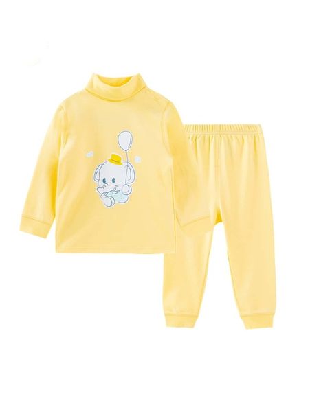 

little girl's funnel neck cartoon pullover and sweatpants set she, White