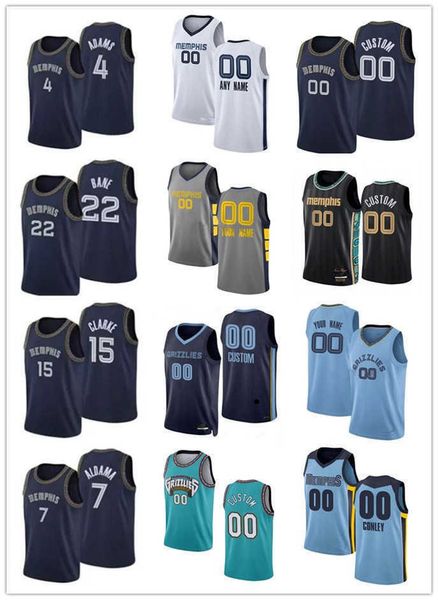 

75th custom jersey memphis''grizzlies''men women youth 21 tyus jones 46 john konchar 0 de'anthony melton 25 sam mer, Black;red