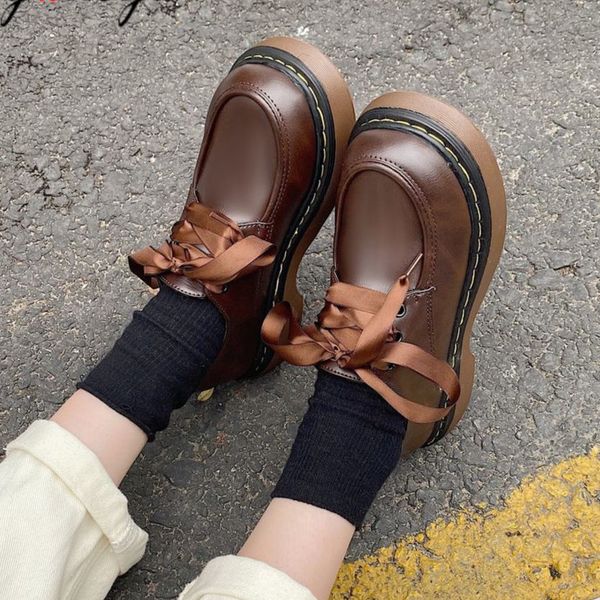 

platform women shoes college girl student lolita shoes jk uniform ankle-strap mary jane shoes harajuku vintage, Black;white