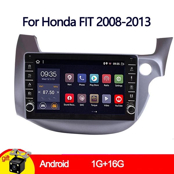 Android 10 de navegação de carros GPS Audio Video Radio Multimedia estéreo Player para Honda Fit 2008-2013 RHD