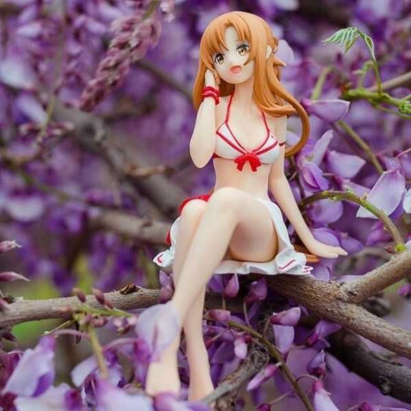 

huiya01 anime sword art online yuuki asuna noodle ser girls pvc action figure model toys q0722