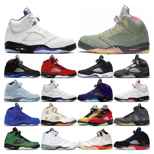 

basketball shoes 5s for men 5 concord bluebird hyper royal racer blue fire red alternate grape sports sneakers trainers fashion outdoor