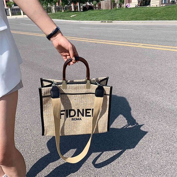 

fen's shopping bag straw tote bag factory store online