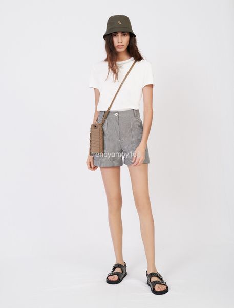 

women's t-shirt  home [pure] italian single 21 spring and summer round neck plant solid color t-shirt original factory, White