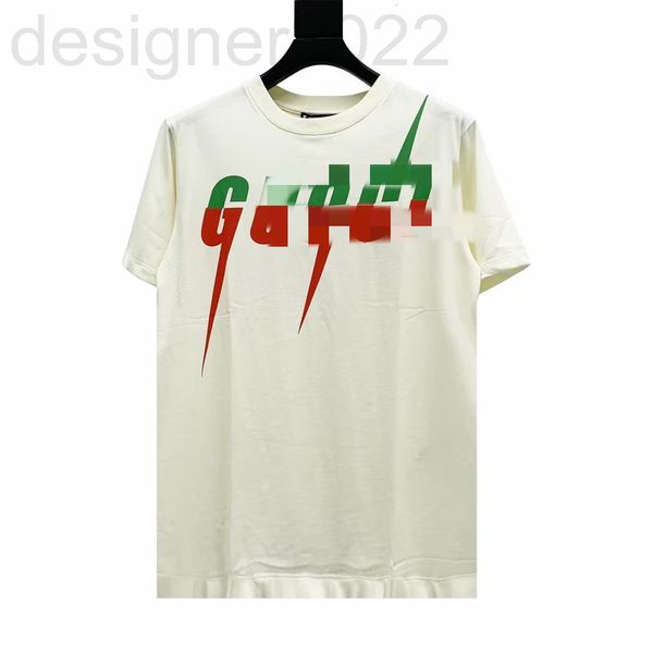 

men's t-shirts designer poison family correct version g blade lightning letter printing loose os round neck pullover short sleeve t-shi, White;black