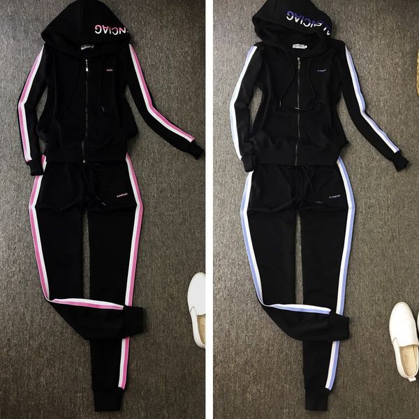 

men's tracksuits designer casual cotton sportswear set high-end women's fashion two-piece loose large size, Gray