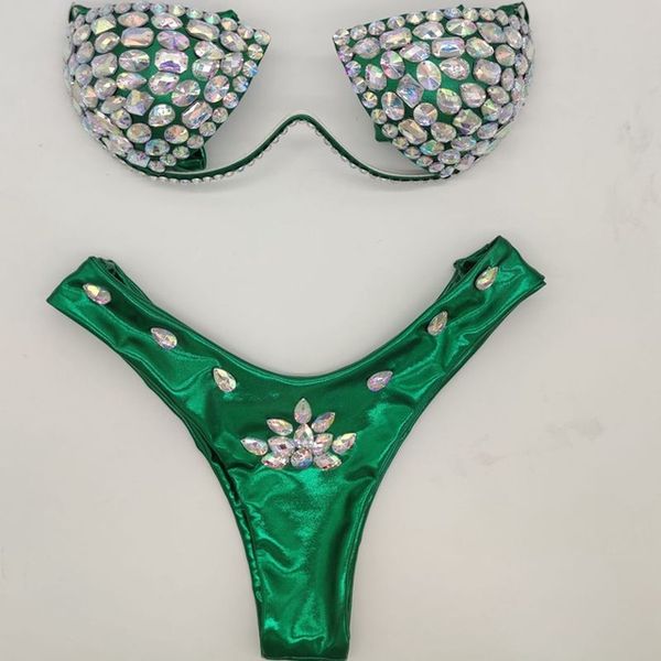 

venus vacation Newly added bikini set rhinestone swimwear diamond bathing suit sexy women swimsuit push up beachwear