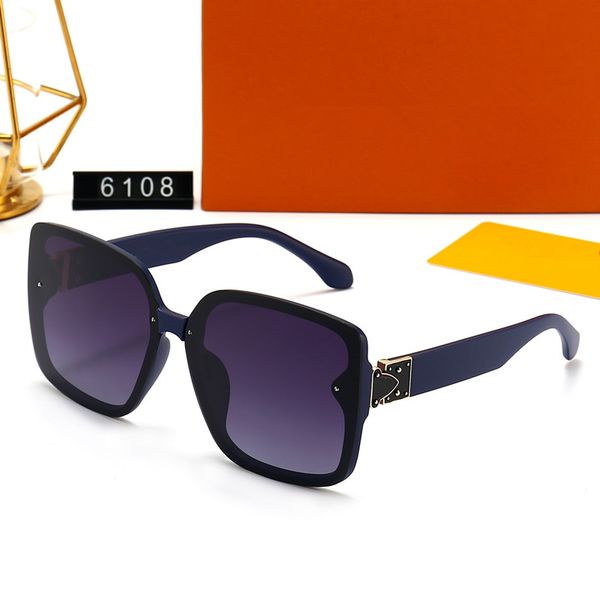 

fashion designer sunglasses classic eyeglasses goggle outdoor beach sun glasses for man and woman protection uv400 full frame square l6108, White;black