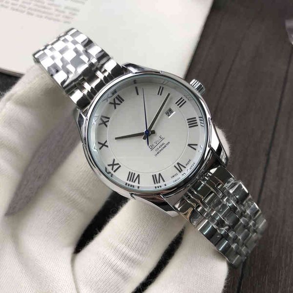 

onega cash designer watches wristwatch luxury steel band watch men's business american leisure small, Slivery;golden