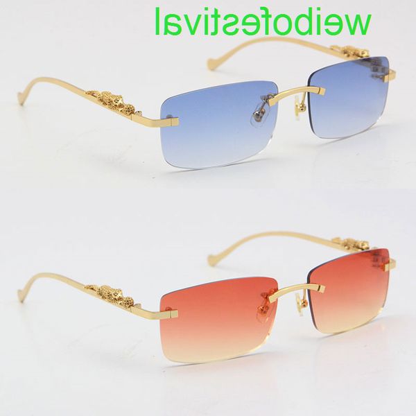 

rimls leopard seri optical metal limited edition sunglass fashion eyewear stainls steel golden glass265p, White;black