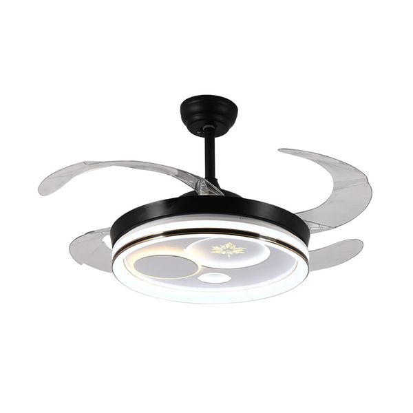 Ventilatori da soffitto moderni per camera da letto con controllo della luce a LED Illuminazione del ventilatore del ventilatore del soggiorno 110V 220V