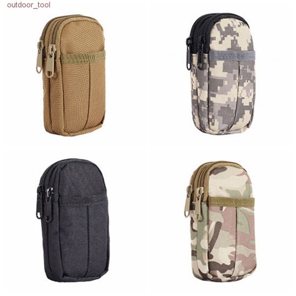 

est outdoor tactical bag waterproof double zipper waist fanny pack pouch military phone pouch for camping hiking hunting traveling bag